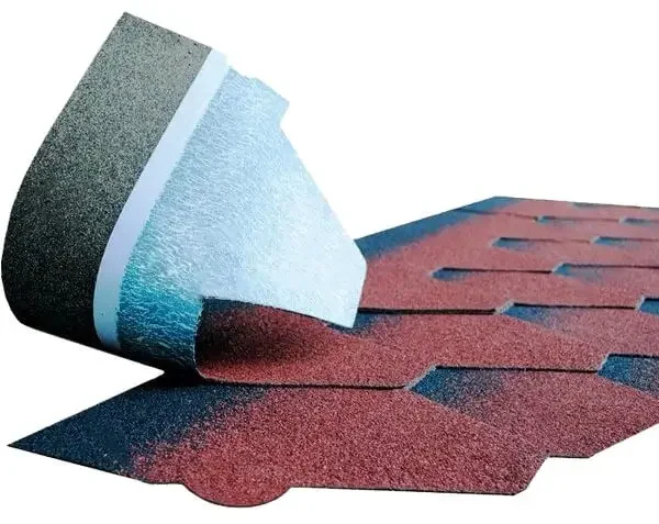 Гибкая черепица Docke Simple красного цвета соты