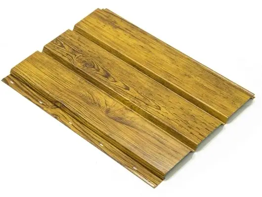 Металлический софит Grand Line с имитацией под натуральное дерево