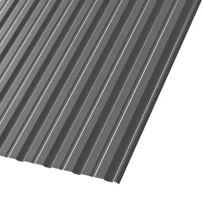 Кровельный профнастил GL-10R черного цвета