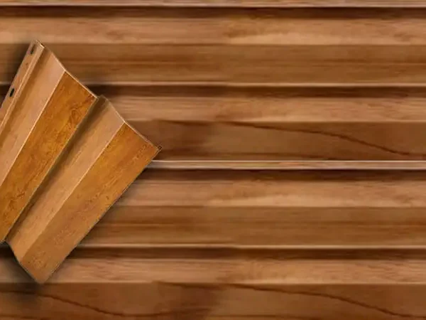 Металлический сайдинг Корабельная доска с имитацией под дерево