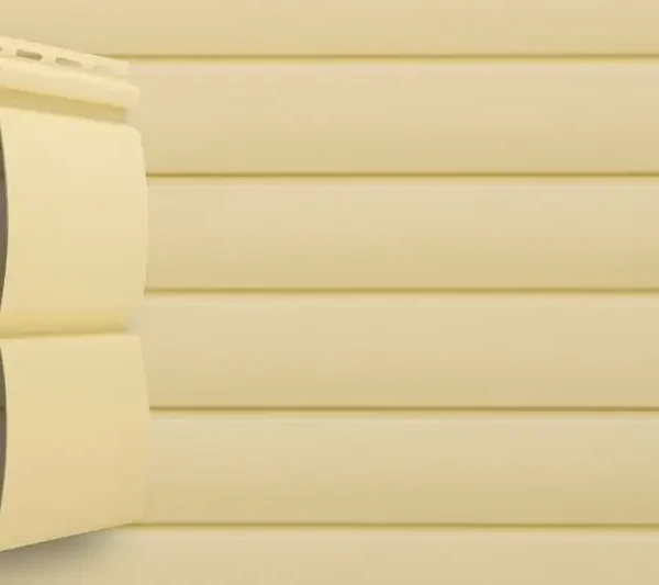 Виниловый сайдинг Блок-хаус песочного цвета