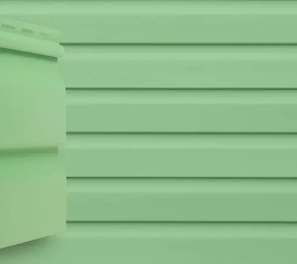 Виниловый сайдинг Корабельный брус светлозеленого цвета